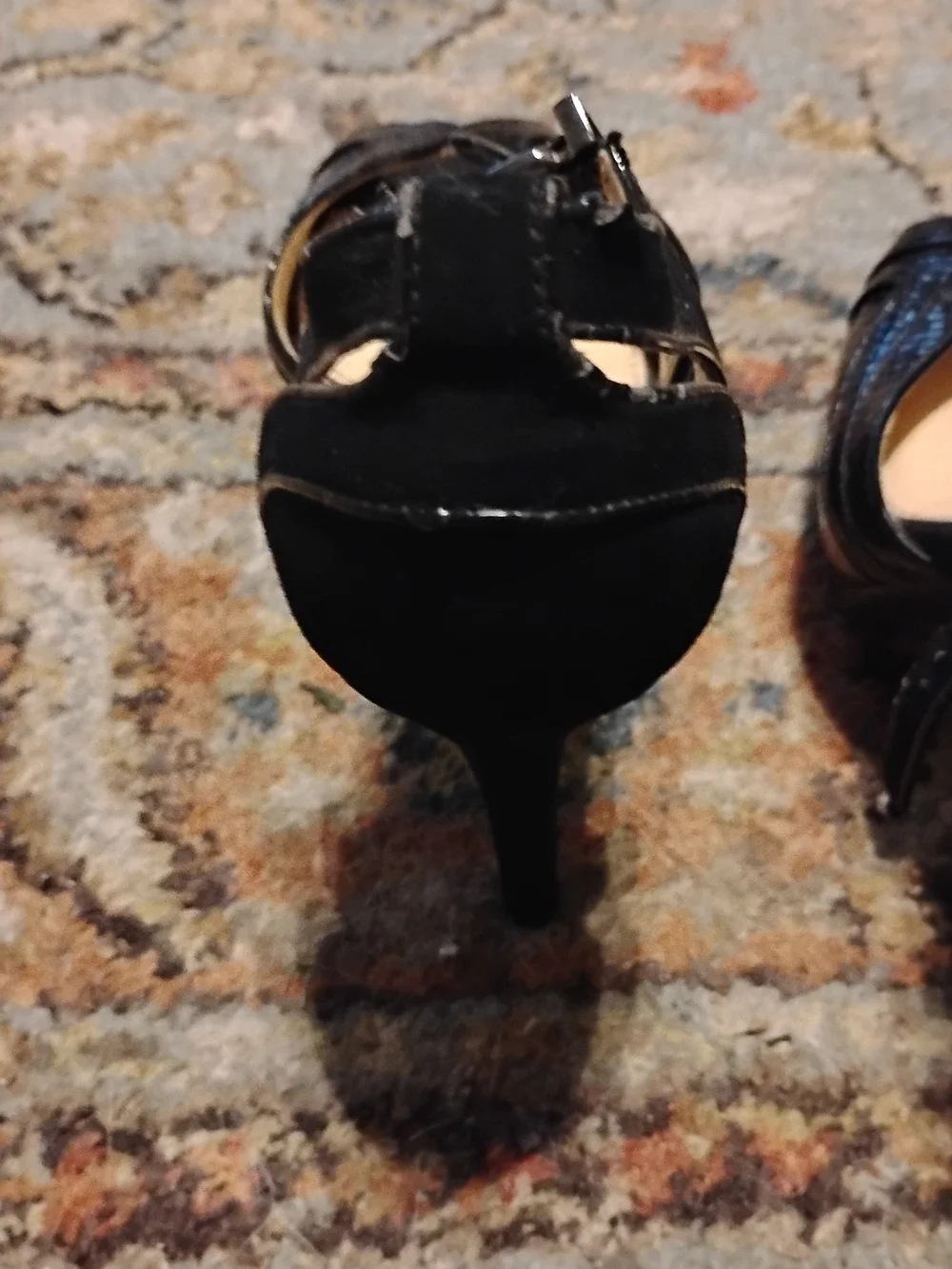 Ganni Black Patent Leather Women's Sandals